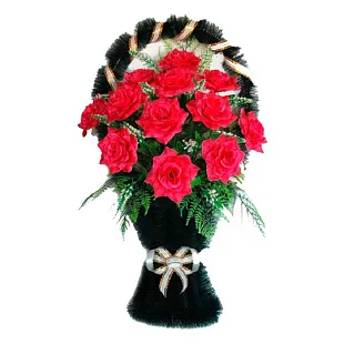 Траурная корзина "Полуваза" №4